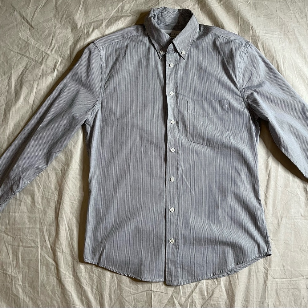 Everlane Button Down Thin Line Patter Size Xs - image 1